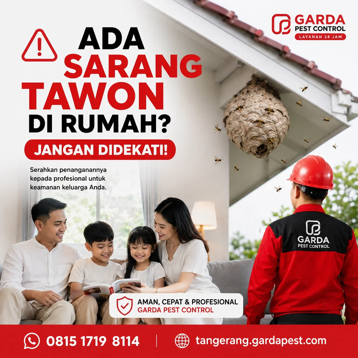 Jasa Pembasmi Tawon Vespa Tangerang Terpercaya untuk Keselamatan Rumah Anda