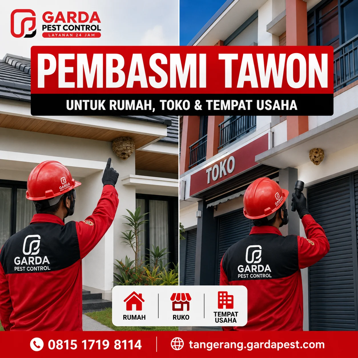 Cara Mencegah Tawon Membuat Sarang Kembali di Rumah Tangerang